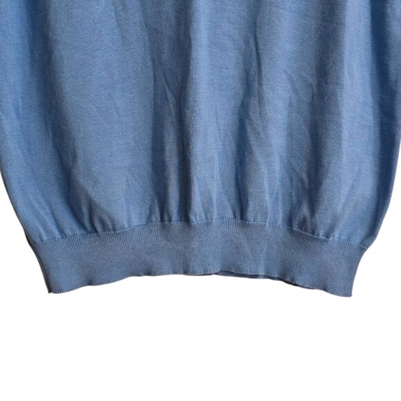 Chaps Blue Sleeveless Knit Pull Over Sweater Vest Sz XL - Picture 3 of 8